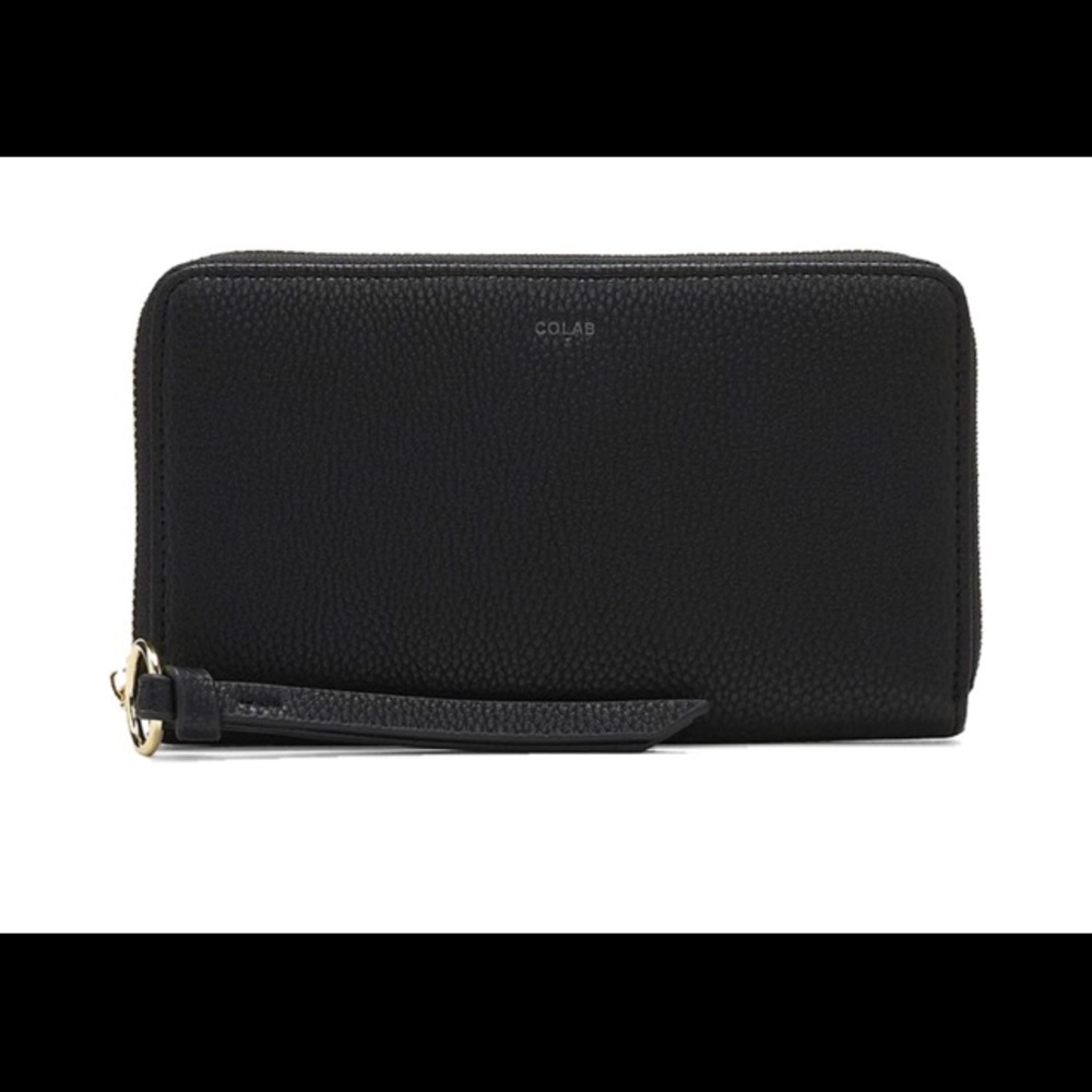 COLAB Vegan Suede Phone Wallet